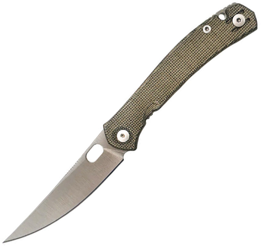 ACE Bleecker Linerlock Grn BLEECKER-GREEN-CANVAS-MICARTA