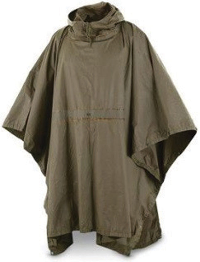 German OD Poncho Used 91063000
