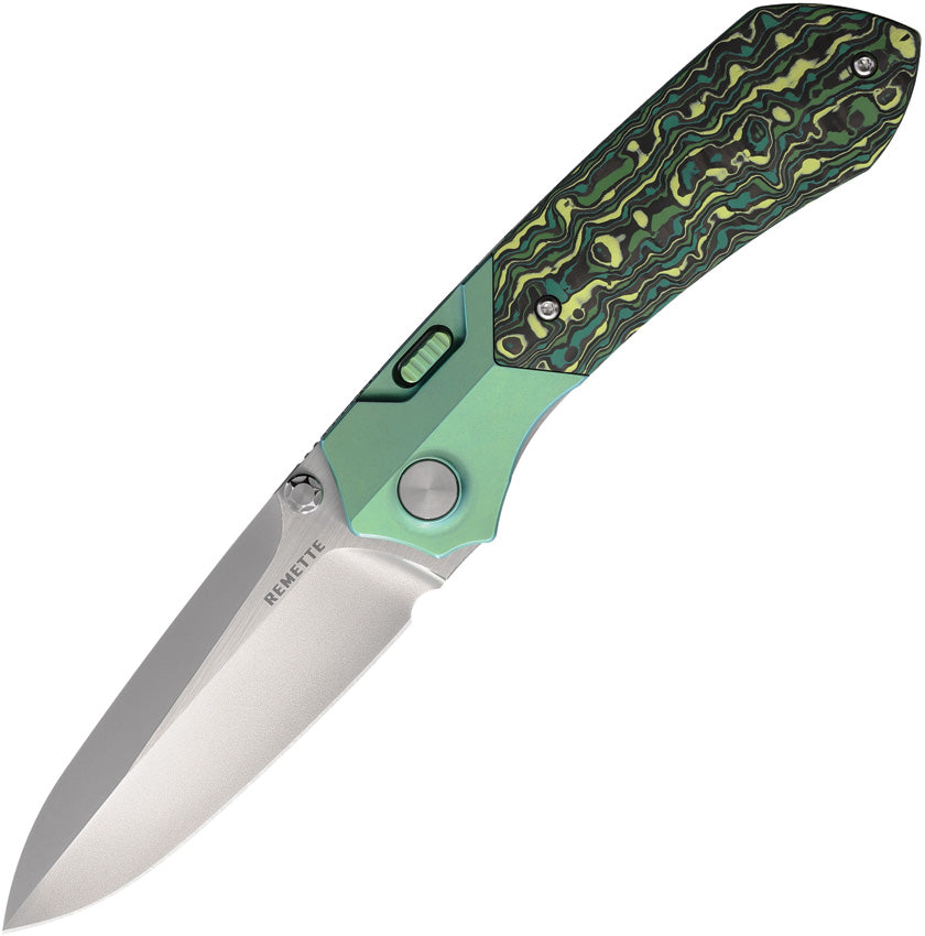 Meteor Button Linerlock Ti/CF RTPT-CL