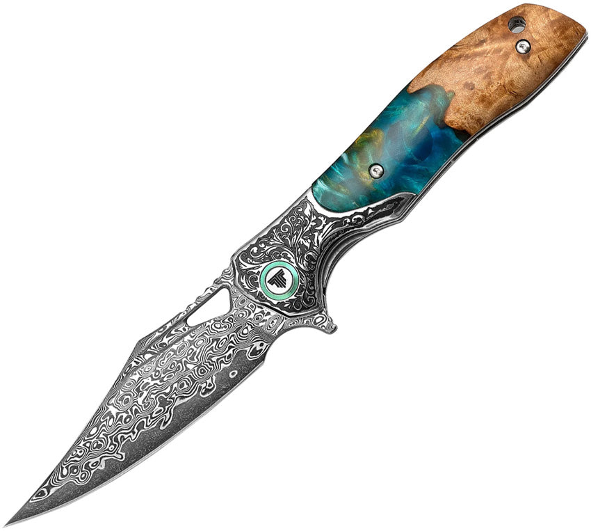 Apus-07 Linerlock Damascus