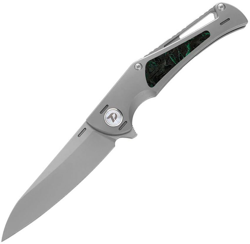 Framelock Ti/Green CF D3386GR