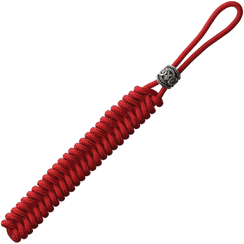 Lanyard With Viking Bead Red CT1042