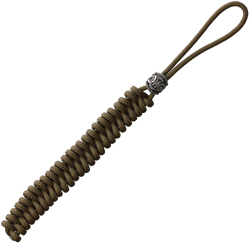 Lanyard With Viking Bead Tan CT1043