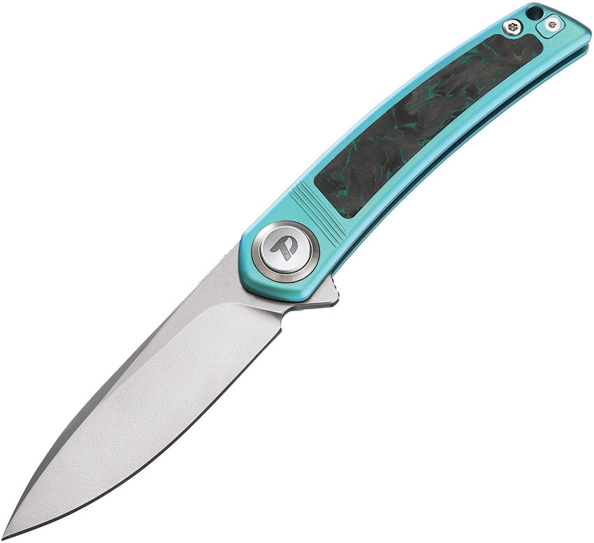Button Lock Ti/CF Teal D4288BL