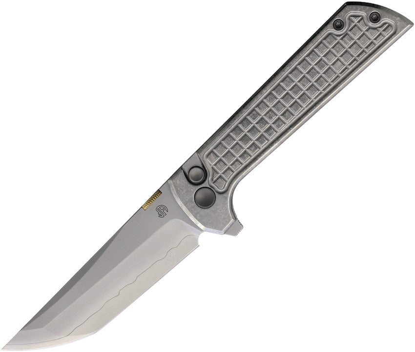 Chop 2 Button Lock Grid Silver 2406-ICE-G-SL