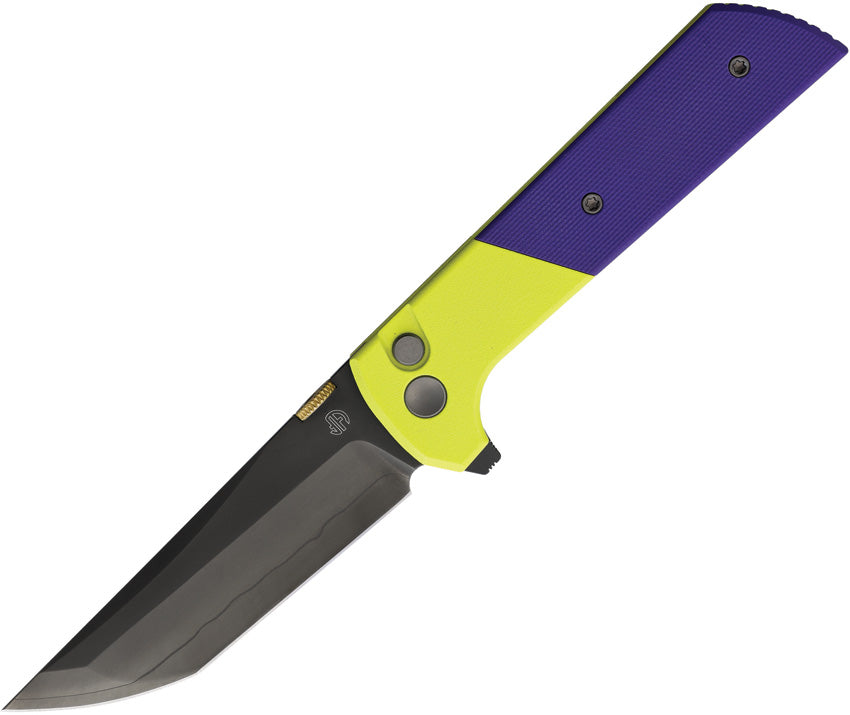 Chop 2 Button Lock PRP/YLW 2407-PRGR-DLC