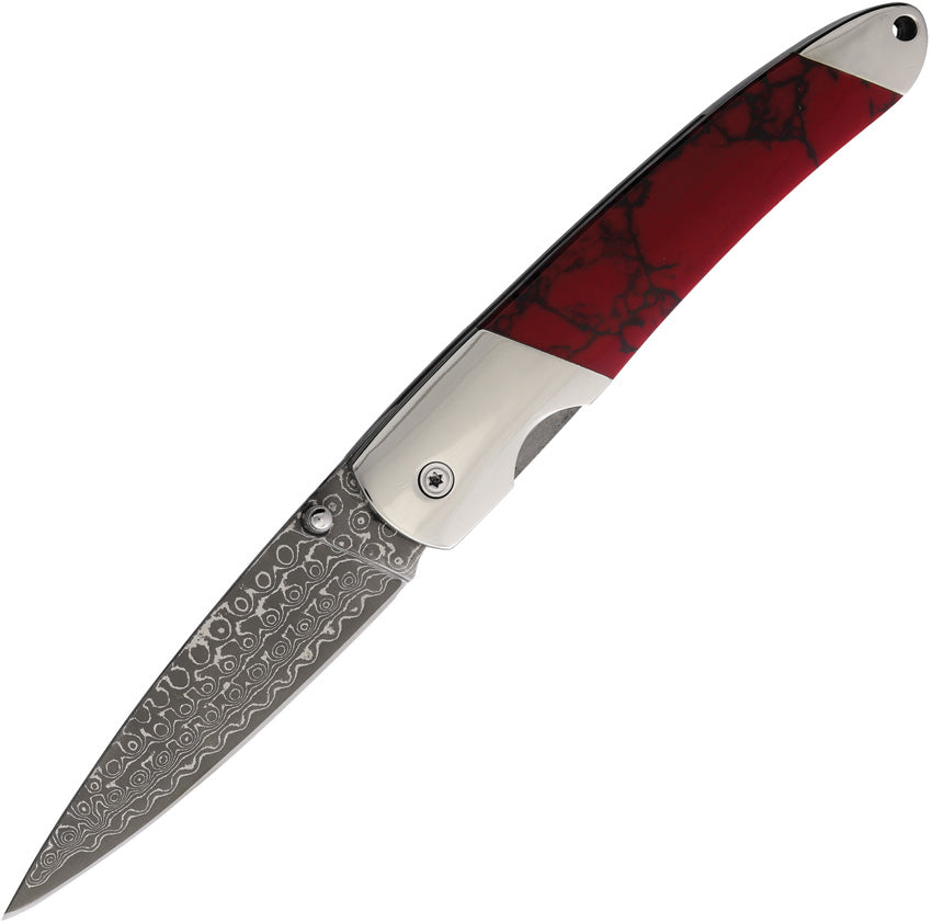 Damascus Linerlock Blood Stone DJS70BB