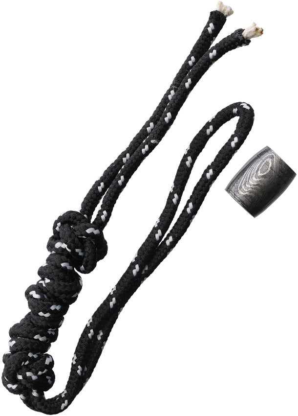 Bead Lanyard Black/White DA14