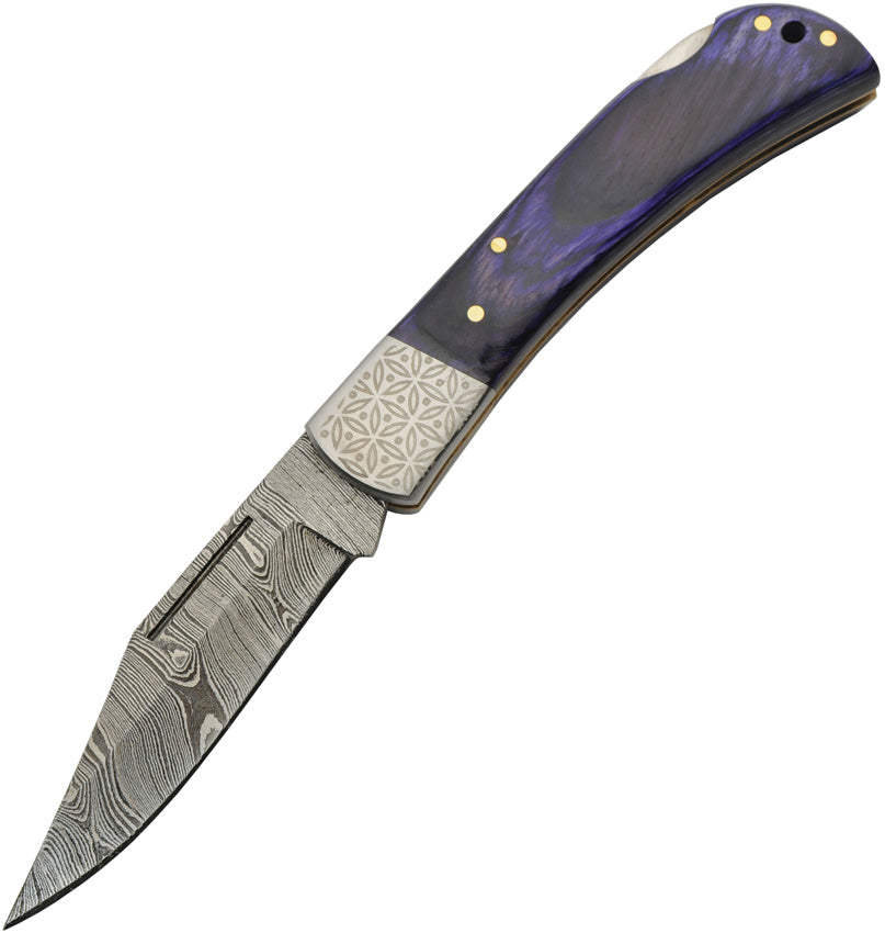 Opal Blue Lockback