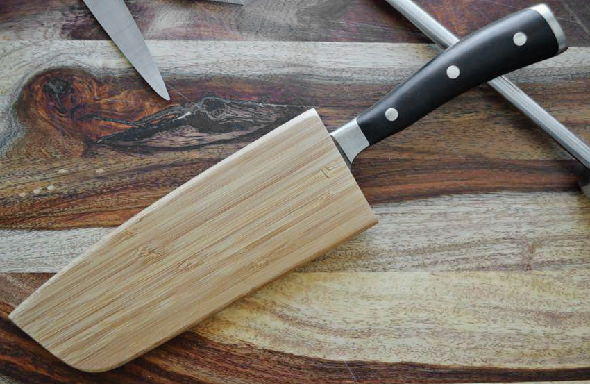 Magnetic Bamboo Santoku Sheath ACES-SHTH-0750