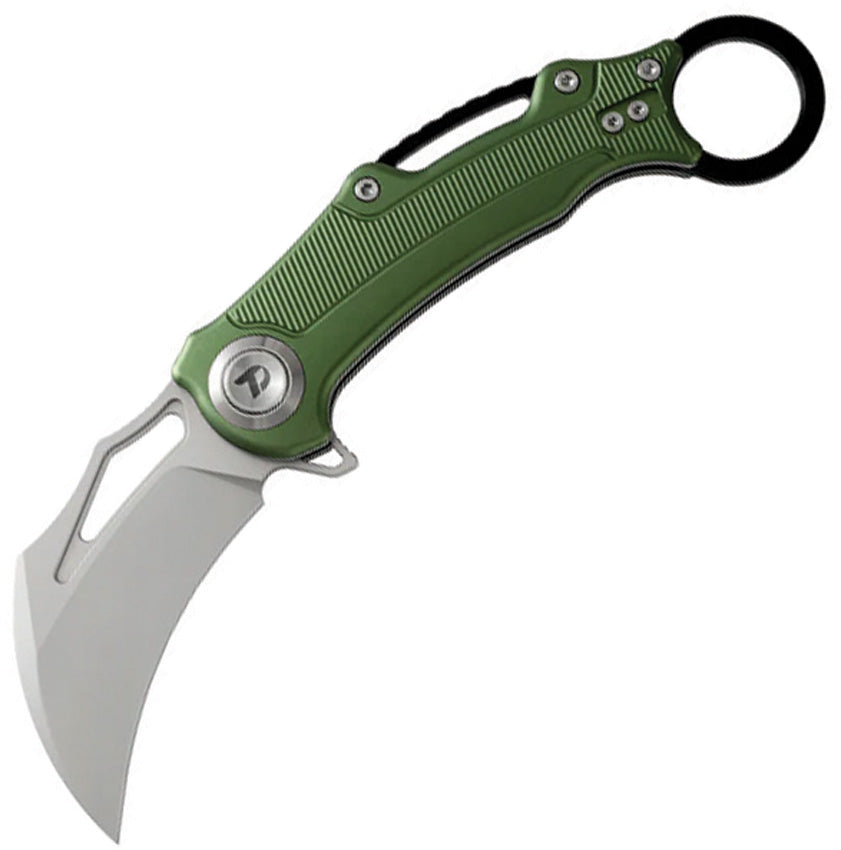 Button Lock Karambit Green D4221AGR