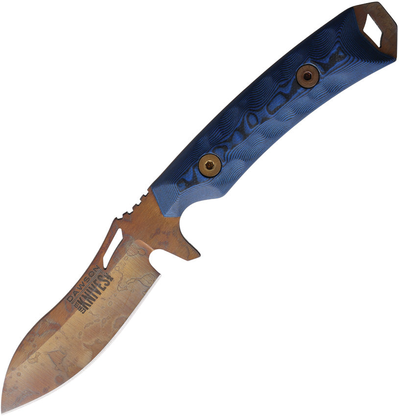 Harvester Fixed Blade Blk/Blu 742761384004