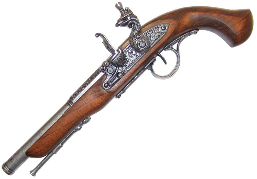 18th Cen Flintlock Pistol Left 22-1129G
