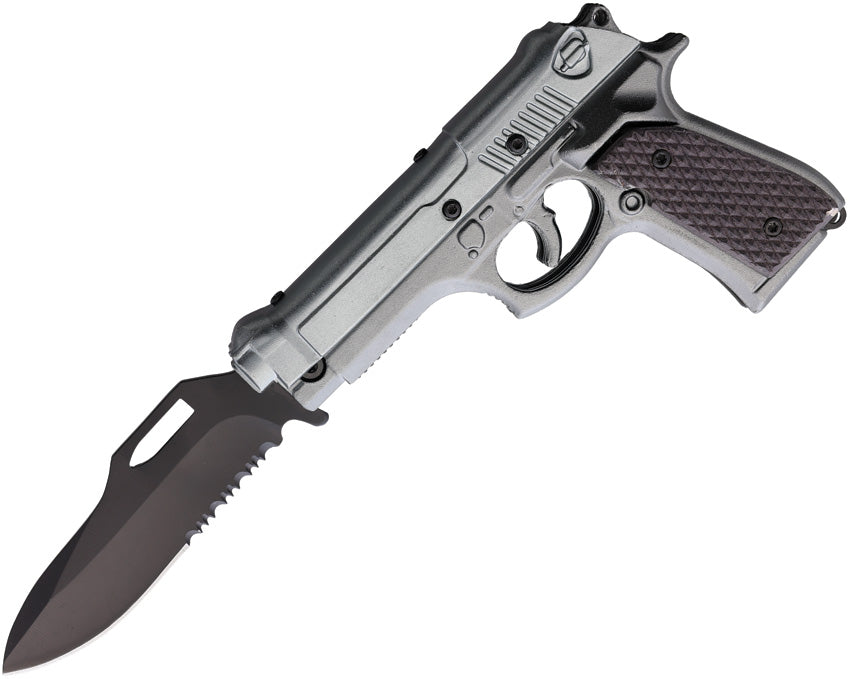 Pistol Linerlock A/O Gray 10-930GY