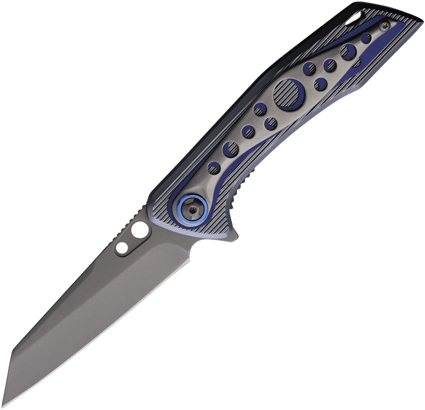 Linerlock A/O Black/Blue Alumi 10-A109BBL