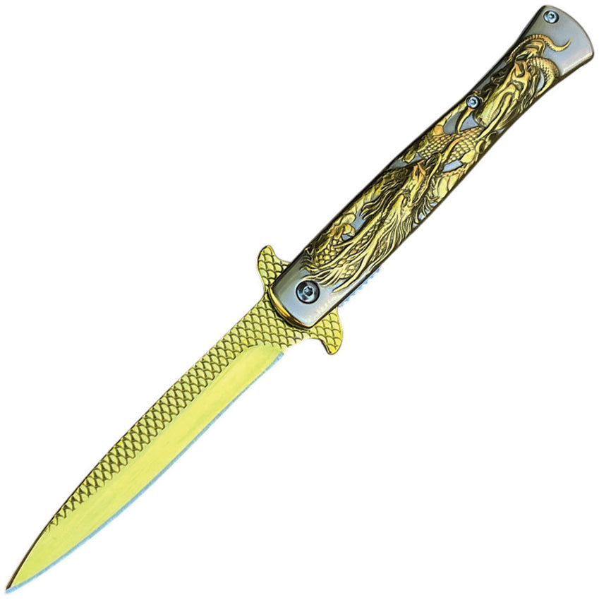 Stiletto Linerlock A/O Gold 10-A112GD
