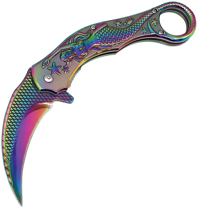 Mermaid Karambit Linerlock Spe 10-A120RB