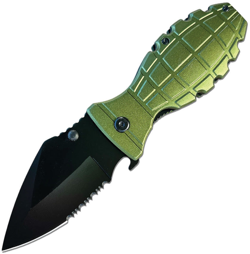 Grenade Linerlock A/O Green 10-A133GN