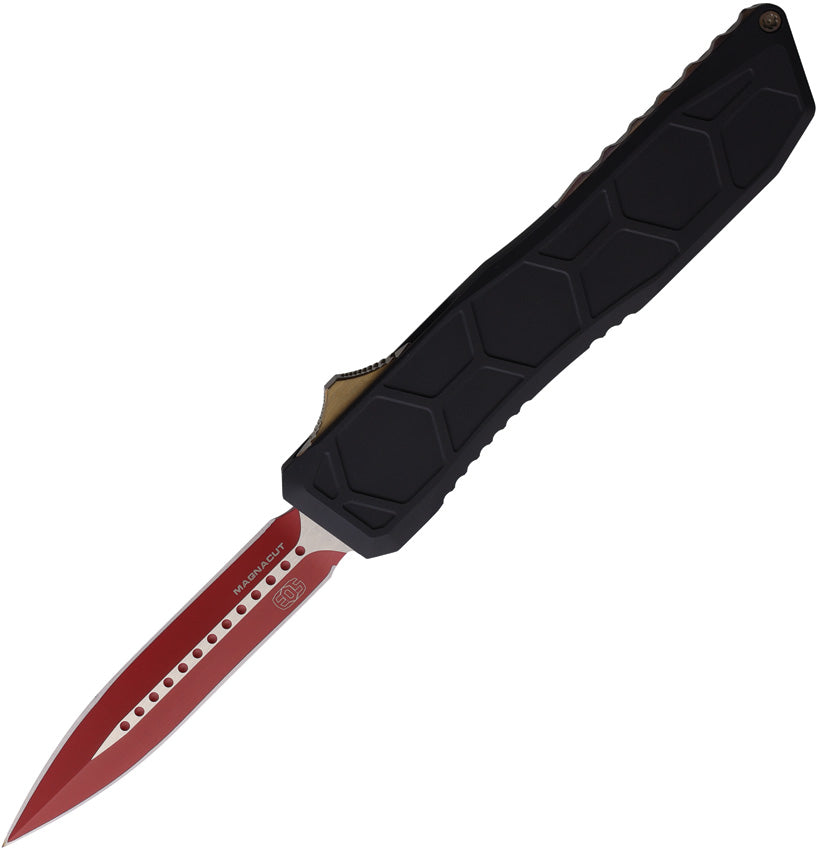 Auto Harpoon OTF Blk/Red AUTO BLACK WITH RED DAGGER