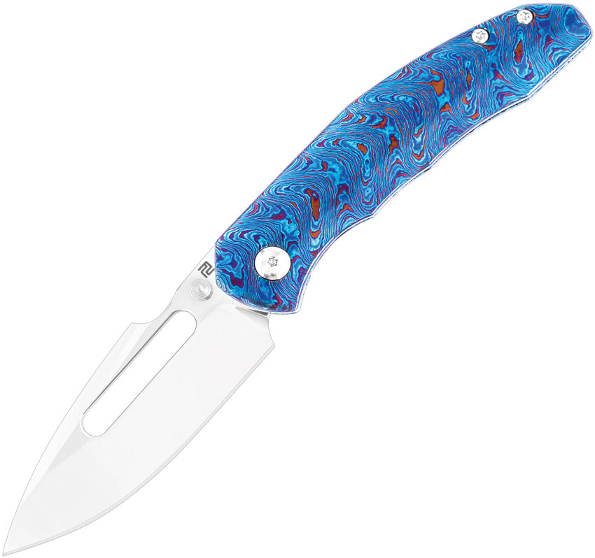 Boa Framelock Blue Timascus 1862G-TDB