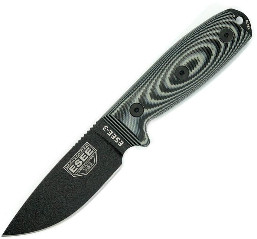 Model 3 3D Fixed Blade Black 3PMB-002