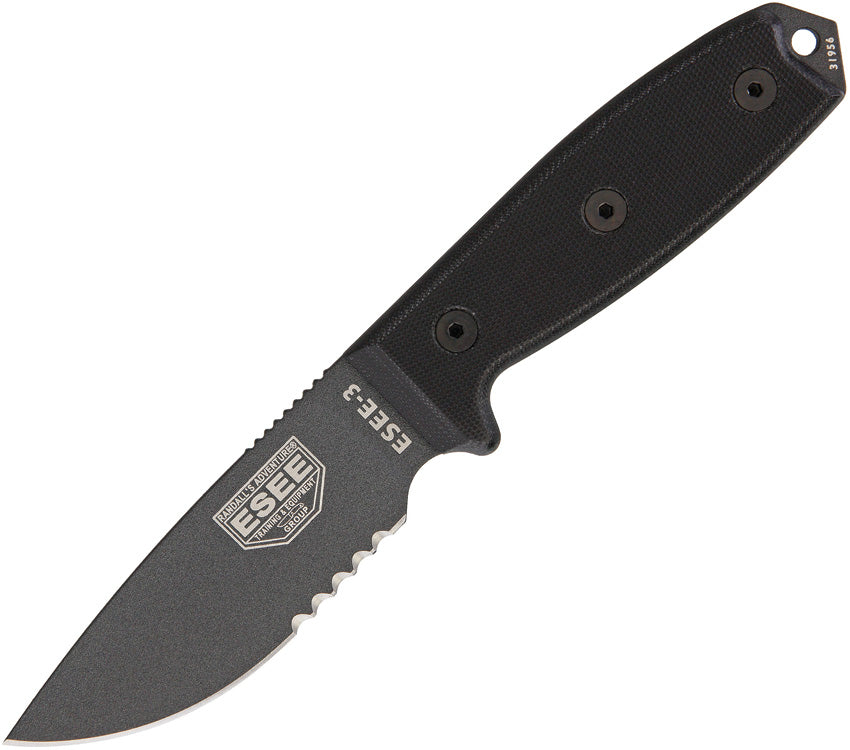 Model 3 Serrated Tactical ESEE-3S-TG-B
