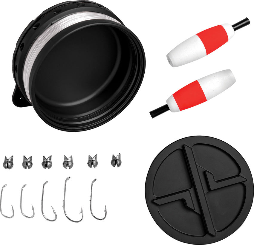 XREEL Pocket Fishing Kit Black 013000-BLK
