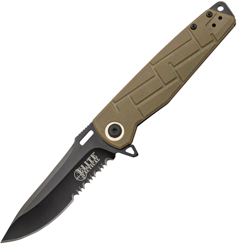 Tactical Linerlock Tan ET-A001TNS