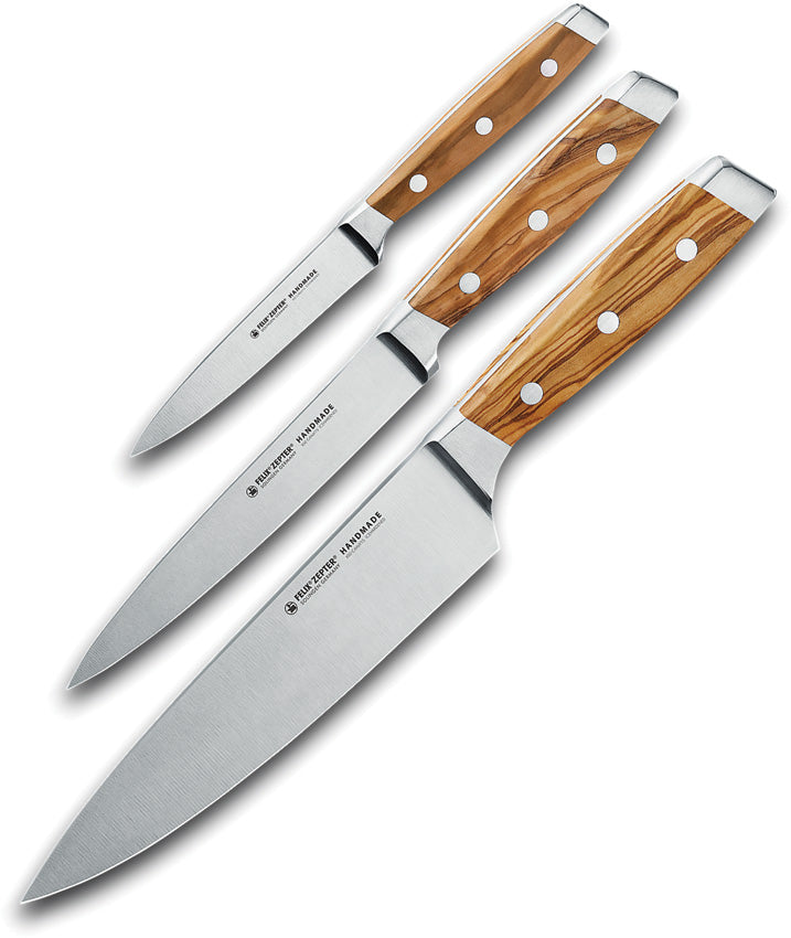 3pc Knife Set Olivewood 830333