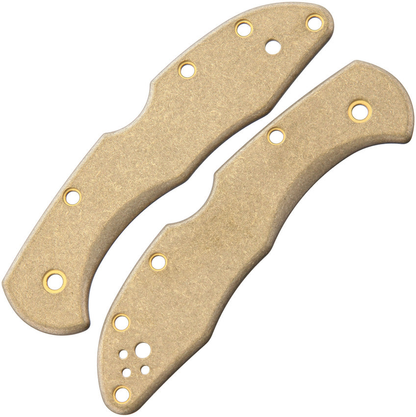 Delica Handle Scales Brass FLY-656