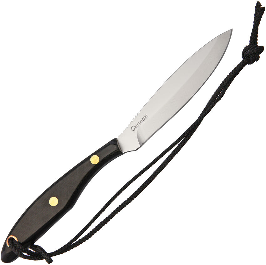 Trout & Bird Knife Black Linen M2S