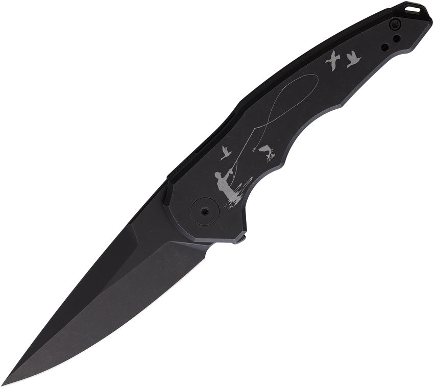 OneSam Framelock Fishing 1SAM-/ FLY FISHING/BLK BLADE