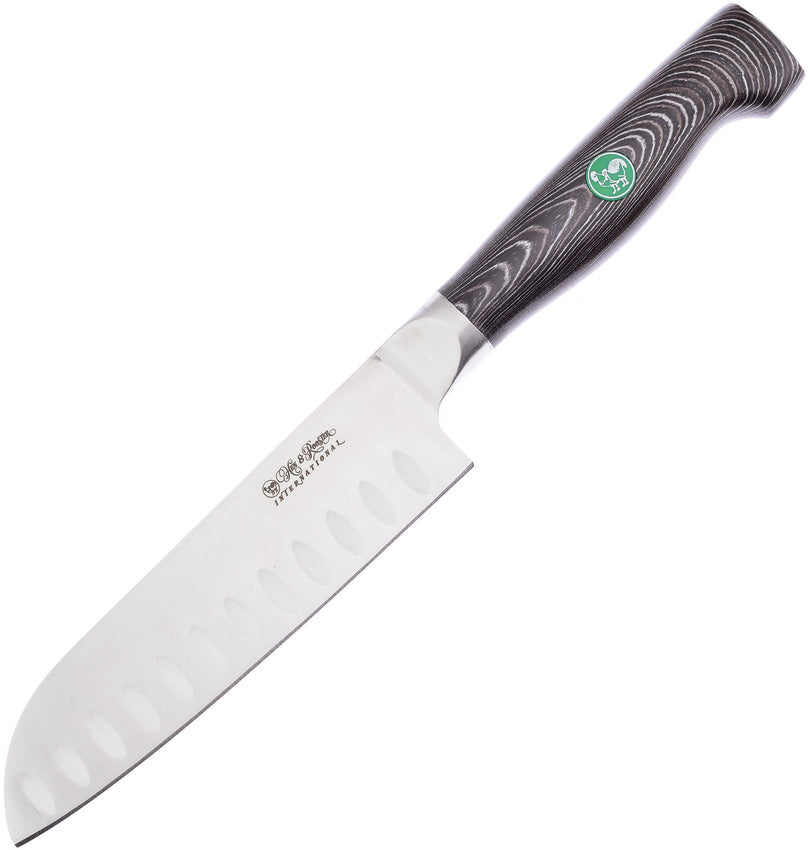 Santoku Black G10 HRI-055B/G10