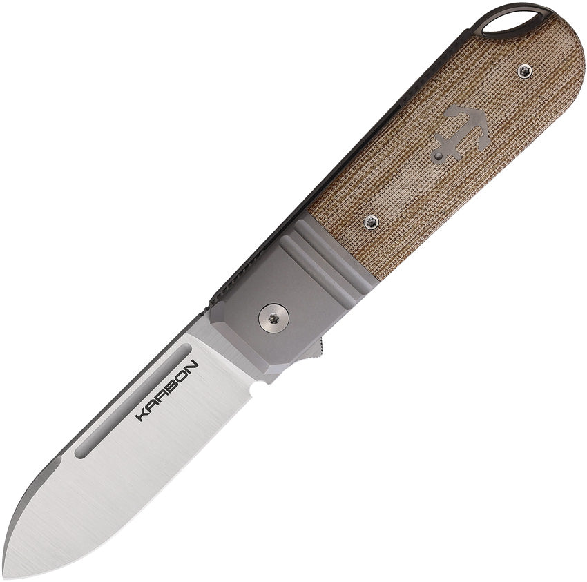 Ahoy Framelock Natural Mic KEN2 NATURAL MICARTA