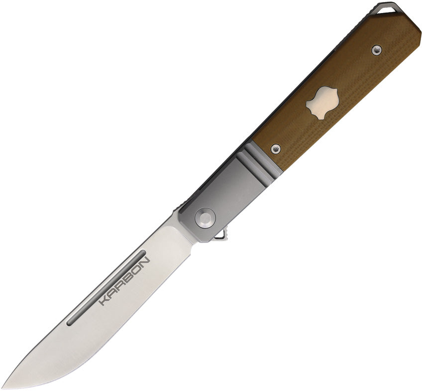 Flatline Framelock Tan G10 KARB113 TAN G10