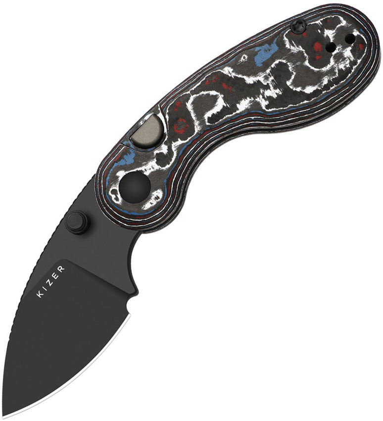 Microbe Button Linerlock CF KI2742A2