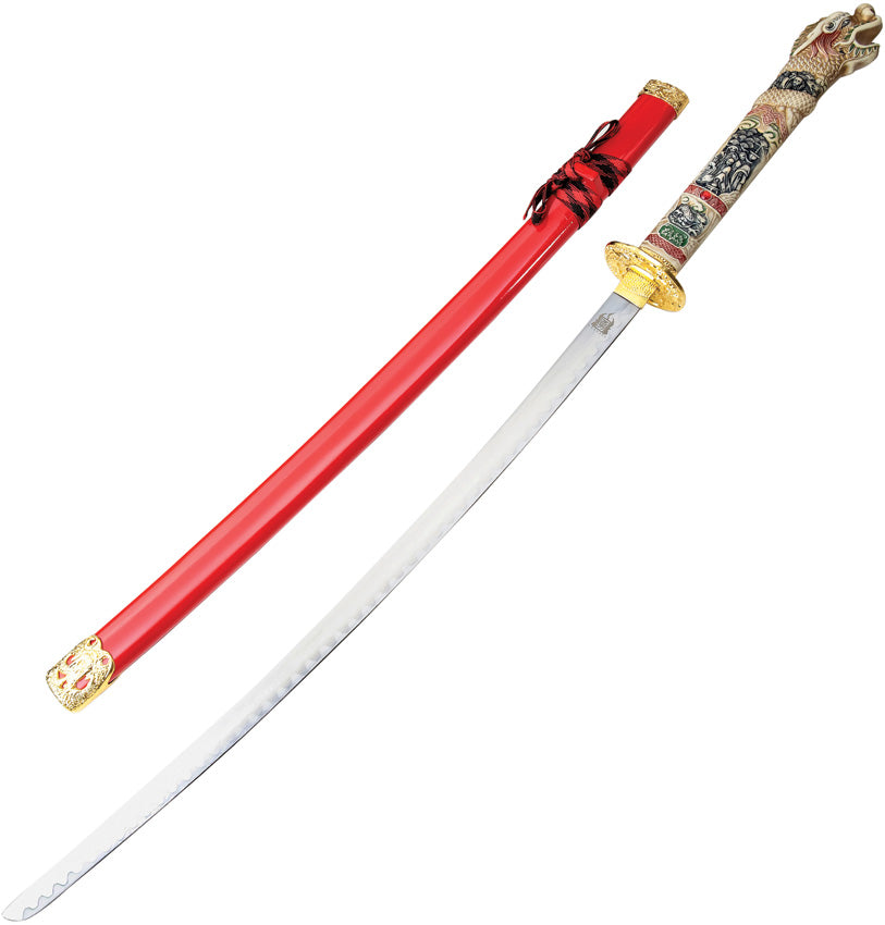 Red Dragon Katana KO045 RZ-002 RED SCABBARD