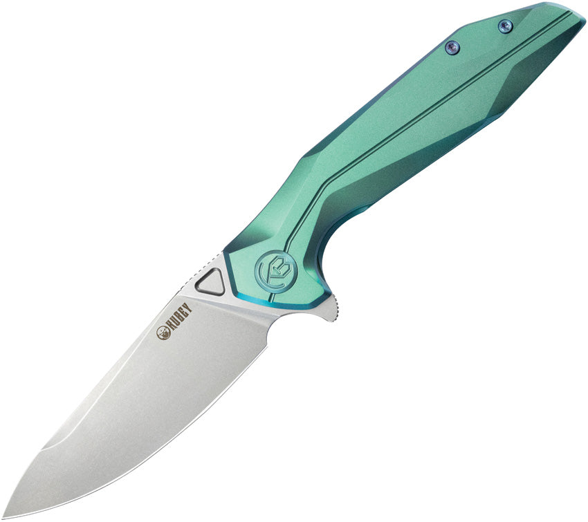 Nova Framelock Green Titanium