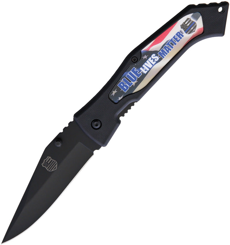 Blue Lives Matter Linerlock BLM-FLAG