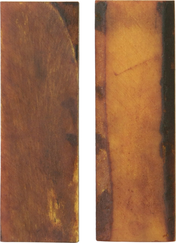 Knife Scales Amber Bone AMBER SMOOTH BONE SLAB