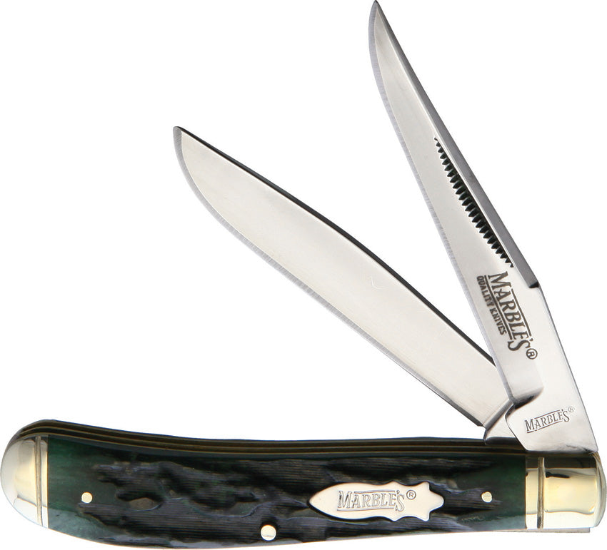 Trapper Green Stag Bone KB234 GREEN STAG BONE