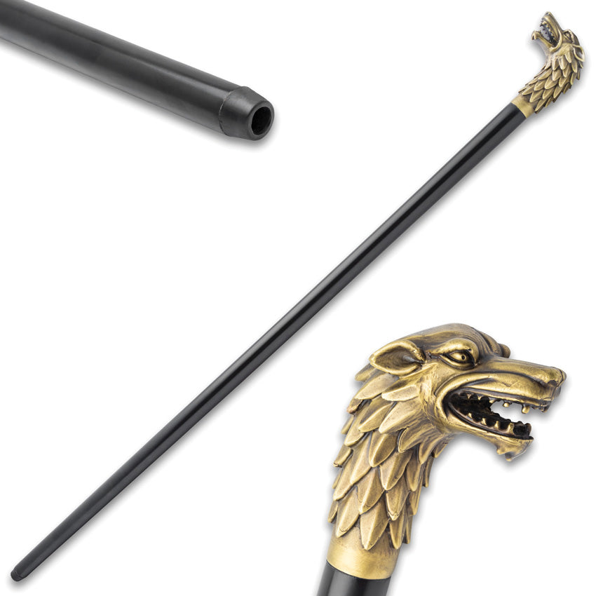 Brass Wolf Cane BK5761