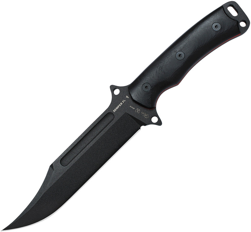 Semper Fi 1 Fixed Blade Black 143-N
