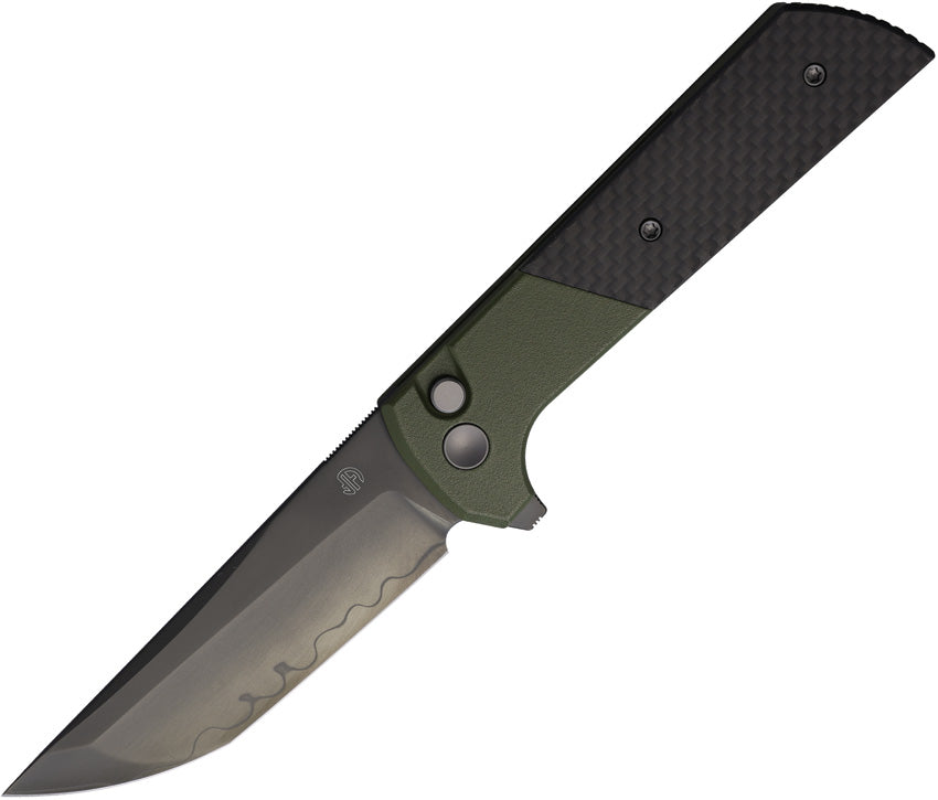 Chop 2 Buttonlock CF Green 2407-SPGRCF-DLC