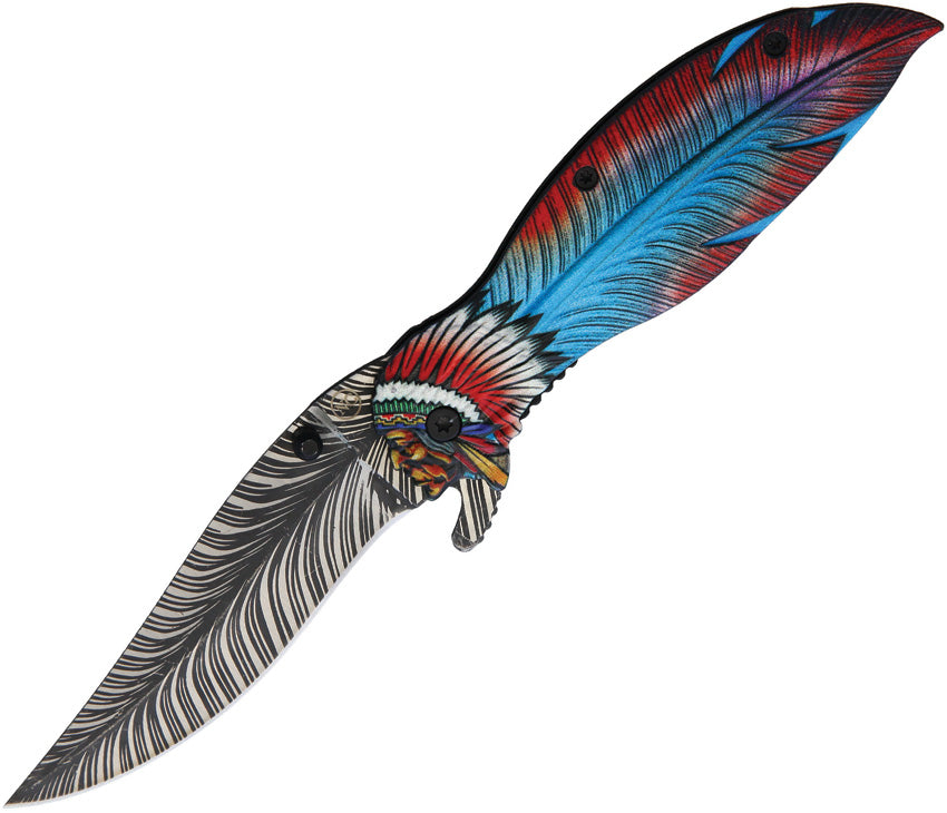 Feather Linerlock A/O TR2799 /NV326 RED/ BLUE