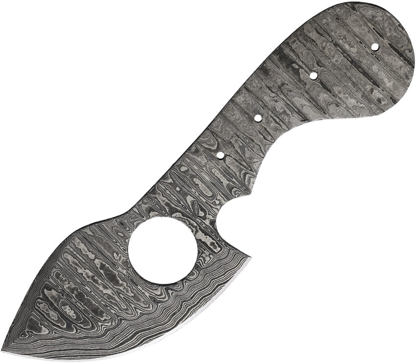 Damascus Knife Blade BL-13DM NO GUT HOOK