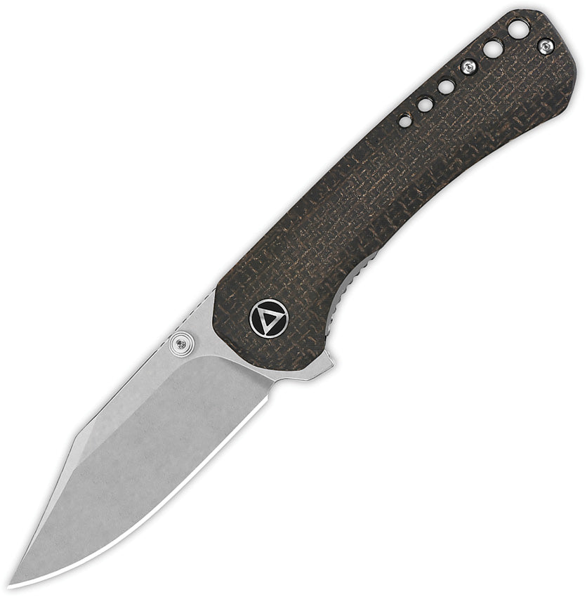 Kestrel Linerlock Brown Mic QS145-A1