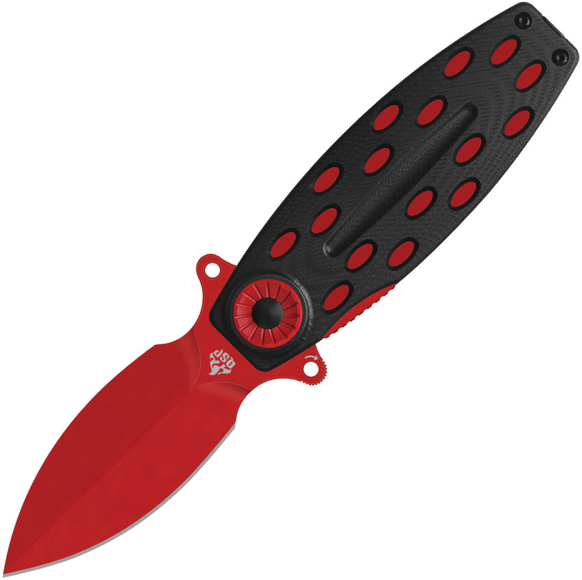 Beetle Linerlock Black/Red QS162-D