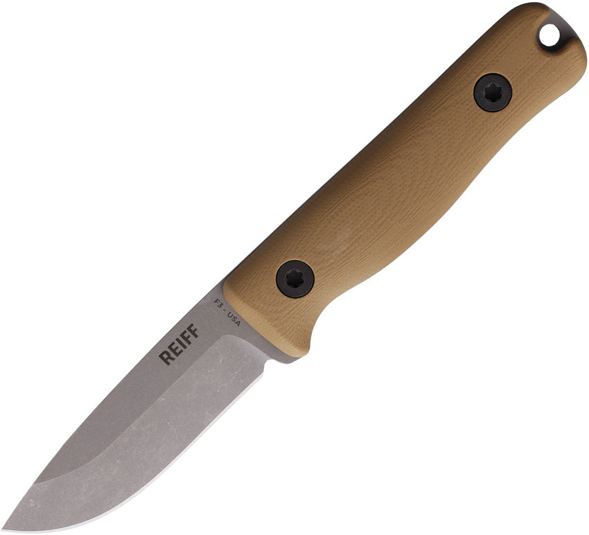 F3 EDC Fixed Blade Tan F3019CTGBLKA