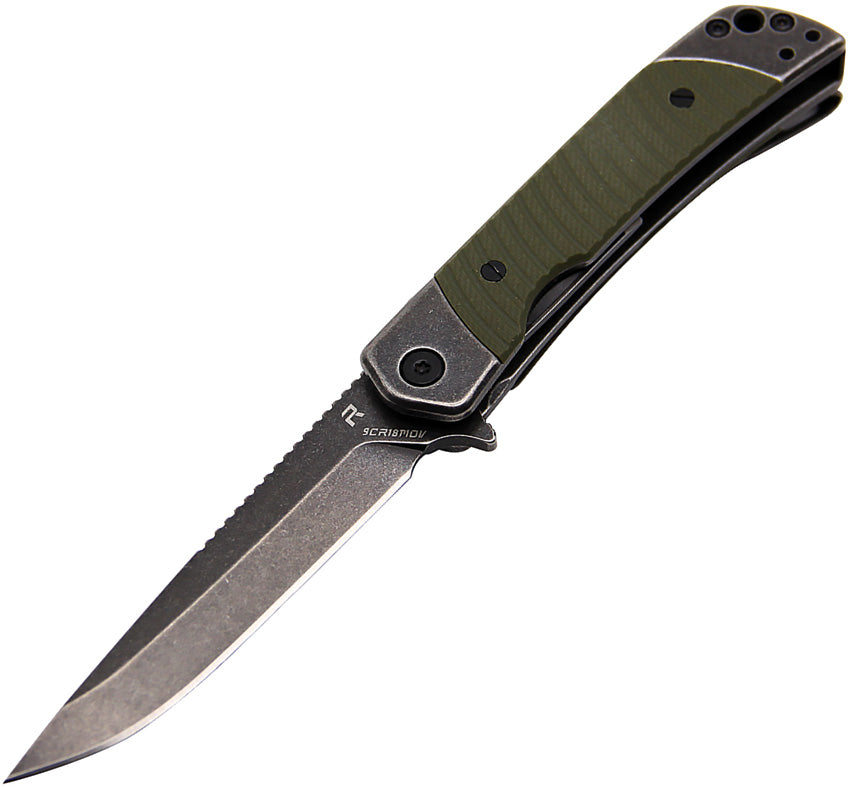 Duo Linerlock Drop Point OD DUODROPGRN
